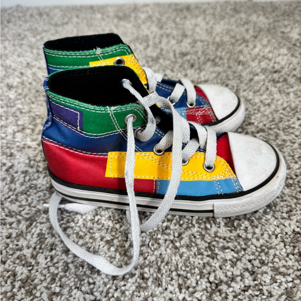 Colorful Patchwork Converse High Top Sneakers